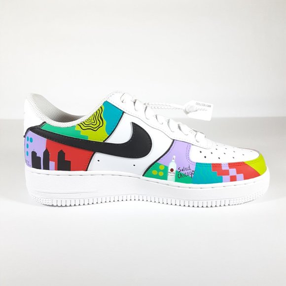 LOLLAPALOOZA X BACARDI WOMEN'S NIKE AIR FORCE 1 Shoes Size 8 PISOS BY TATZ BNIB - Picture 12 of 16